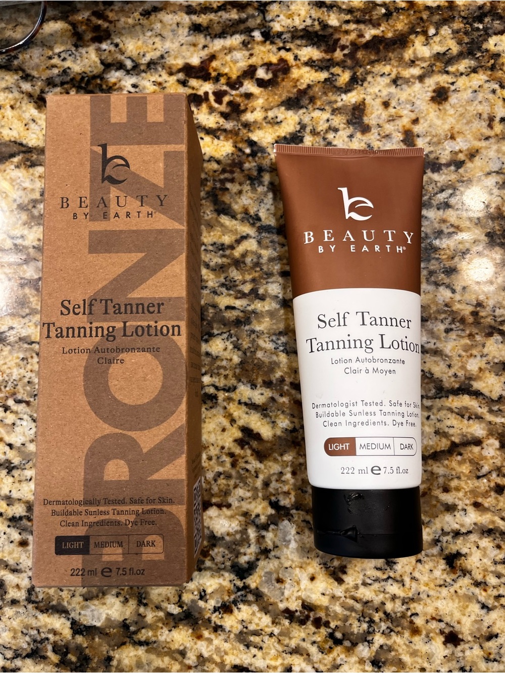 New Unopened Beauty By Earth Self Tanner Tanning Lotion - Light